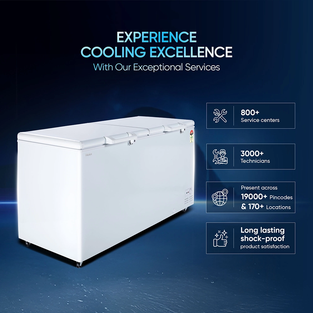 Haier 588 L Hard Top Convertible Deep Freezer  with 4-Yr Warranty