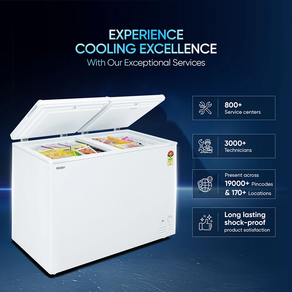 Haier 500 L Hard Top Convertible Deep Freezer  with 4-Yr Warranty