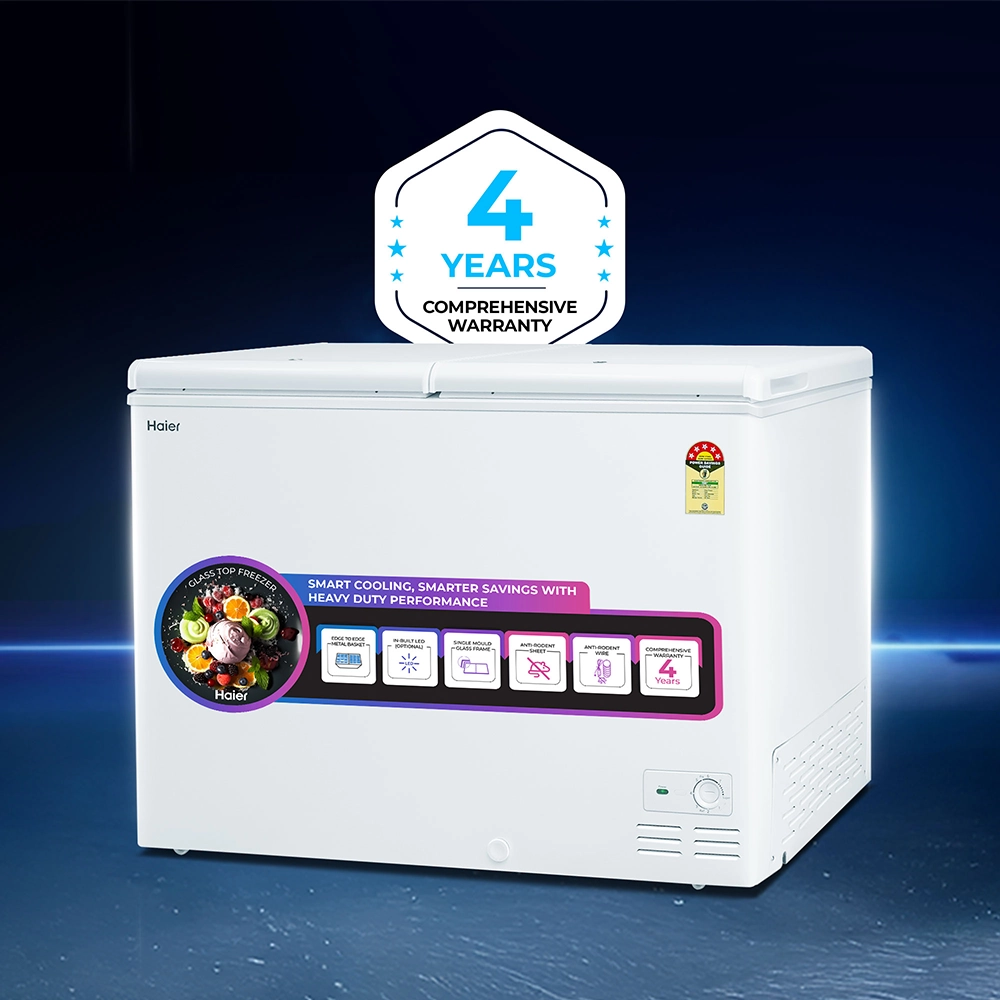 Haier 320 L Hard Top Convertible Deep Freezer  with 4-Yr Warranty