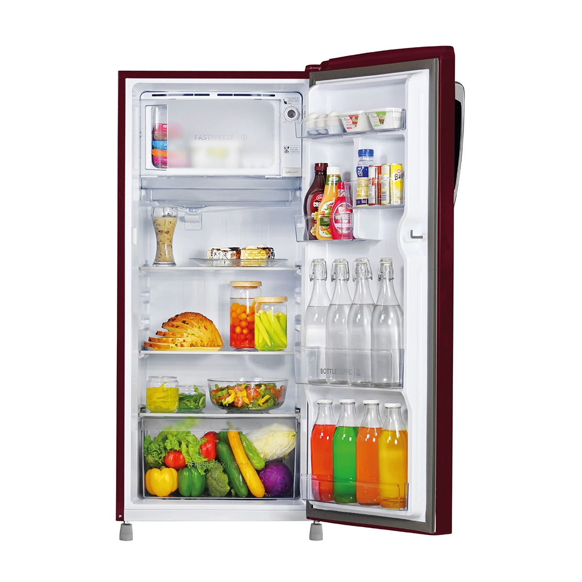 Haier 205L 3 Star Red Rose Direct Cool Refrigerator