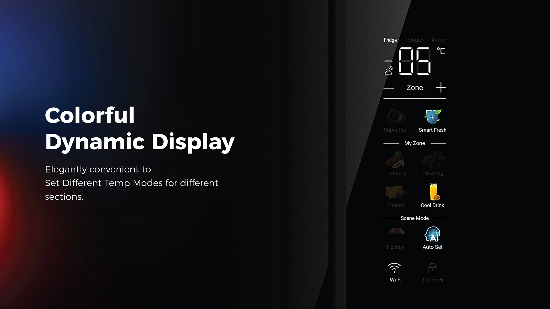Haier Lumiere HRB-700KGU1 630L French Door Refrigerator, Smart Sense AI, Convertible, Black Glass Finish, 3 Star - View 11